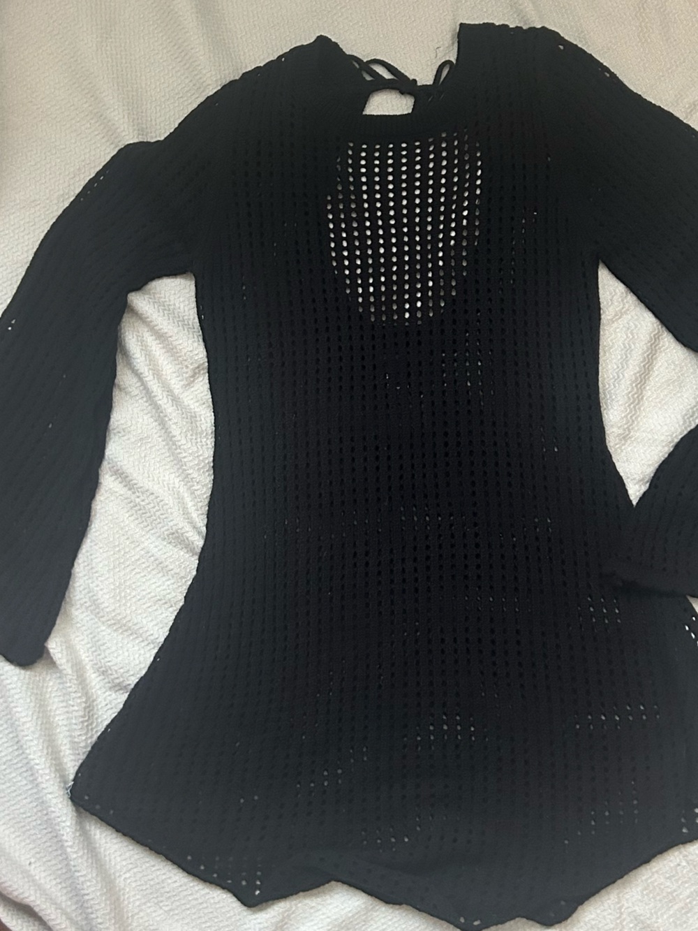 crochet mesh dress
